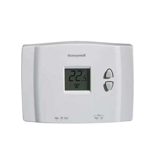 Rectangle White Digital Thermostat Plastic, American Imaginations, Mfr#: AI-37319